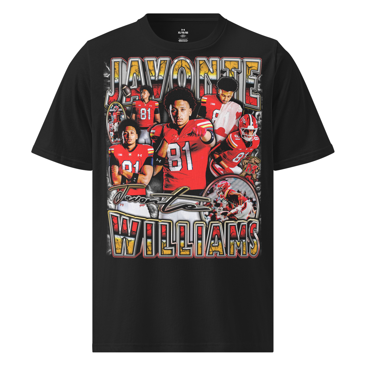 Javonte Williams X Under ArmourⓇ Athletic T-Shirt - Product mockup