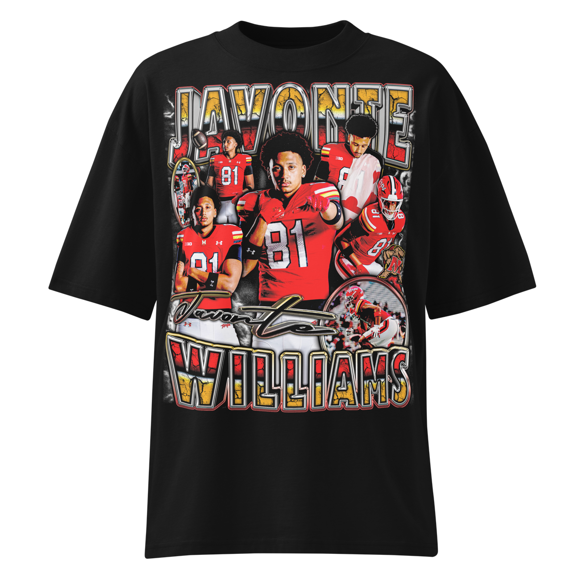 Javonte Williams Streetwear T-Shirt - Product mockup